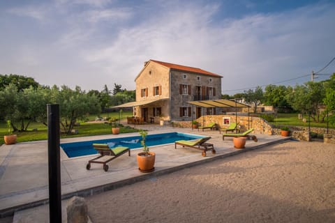 Villa with pool, olive garden and sea view by TRAVELER tourist agency Krk - ID 2147 Villa in Krk