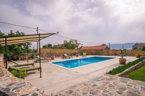 Villa with pool, olive garden and sea view by TRAVELER tourist agency Krk - ID 2147 Villa in Krk