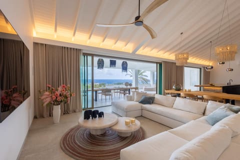 Living room, Seating area, Sea view