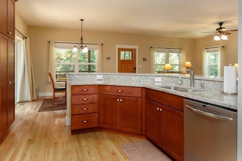 Kitchen or kitchenette, dishwasher