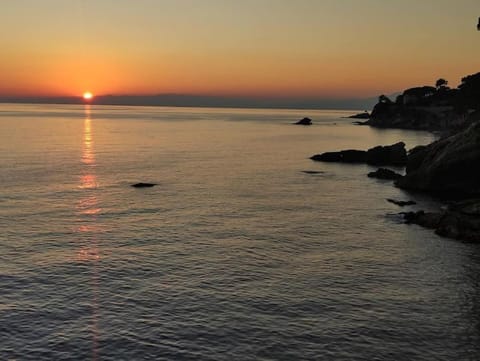 Natural landscape, Sea view, Sunset