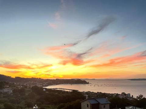 Natural landscape, Sea view, Sunset