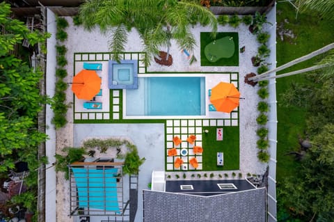 Bird's eye view, Swimming pool