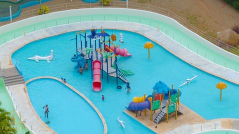 Children play ground, Aqua park, Pool view, Swimming pool