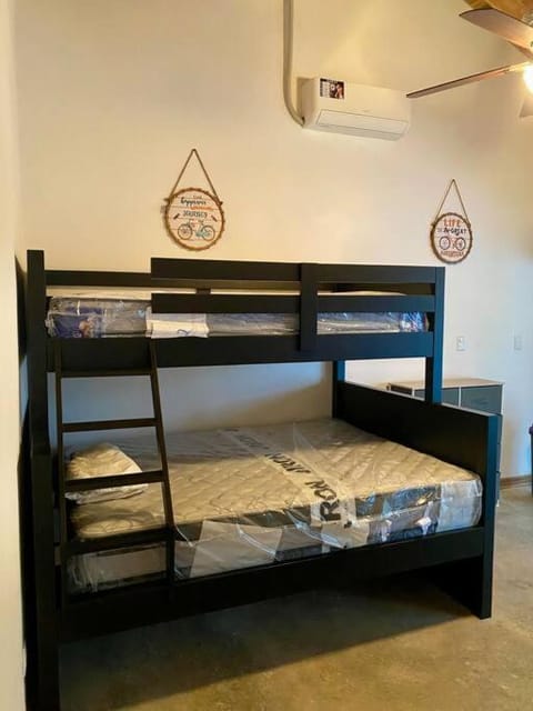 Bed, Bedroom, bunk bed, air conditioner