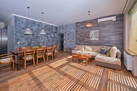 Living room, Seating area, Dining area, air conditioner