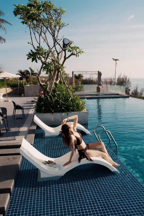 People, Natural landscape, Swimming pool