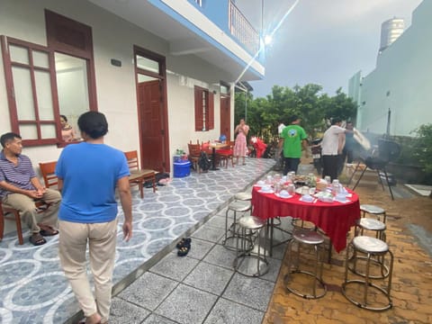 Patio, group of guests