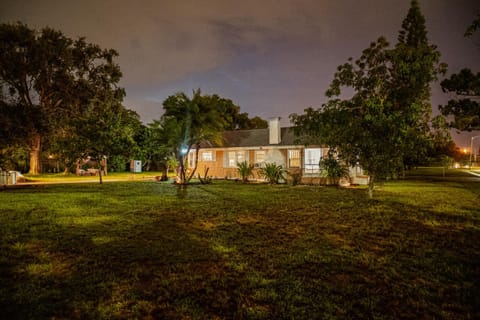 Night, Natural landscape, Garden view