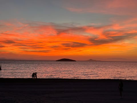 Natural landscape, Beach, Sunset