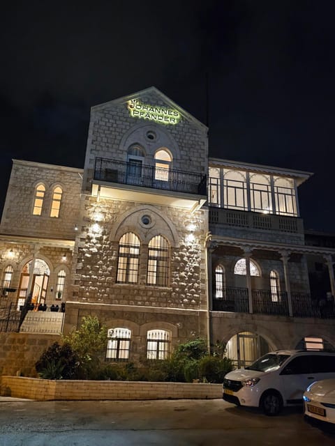 Property building, Night, Parking