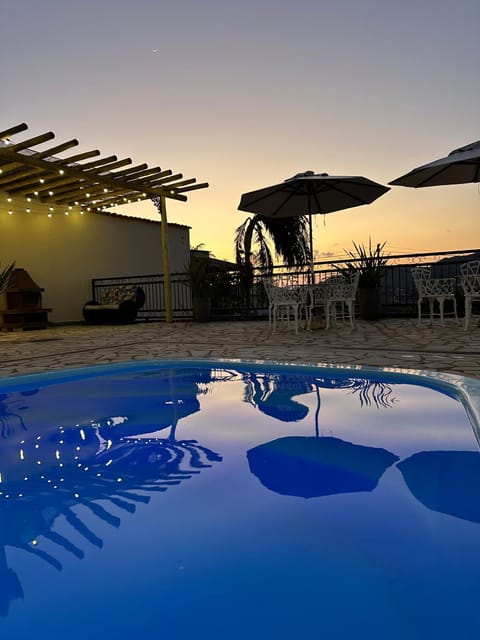 Pool view, Swimming pool, Sunset