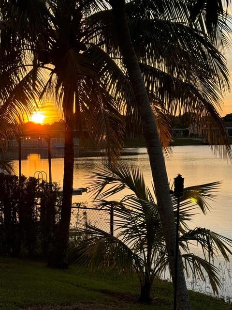 Lake view, Sunset