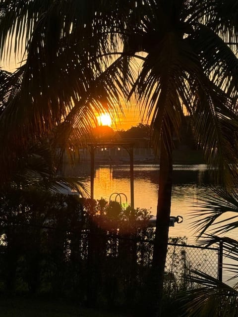 Natural landscape, Lake view, Sunset