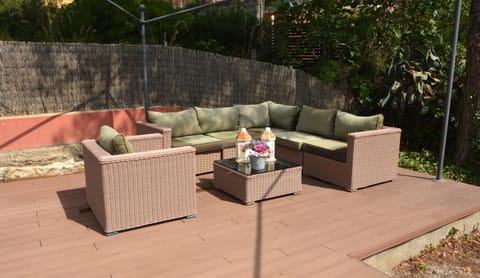 Patio, Seating area, Garden view