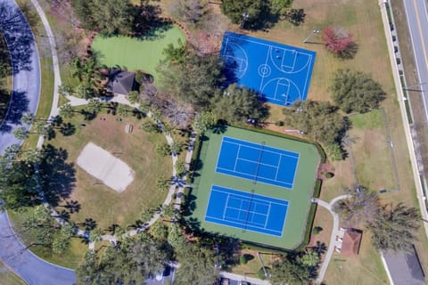 Bird's eye view, Tennis court