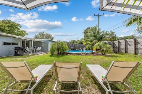 Stylish Simms Street Home with Pool and Backyard House in Dania Beach