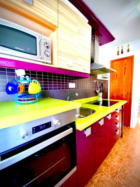 Kitchen or kitchenette, oven, stove