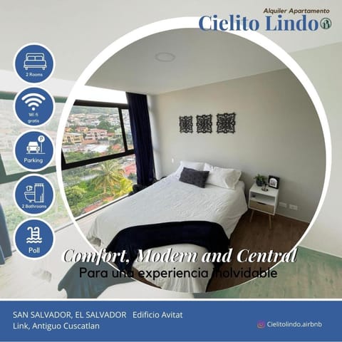 Cielito Lindo, vista espectacular en 11 nivel Apartment in San Salvador