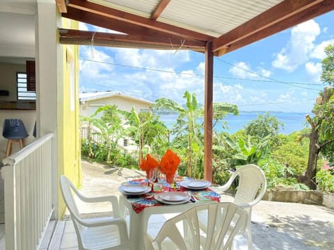 Natural landscape, View (from property/room), Dining area, Sea view