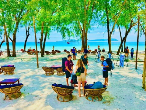 People, Beach, Sea view