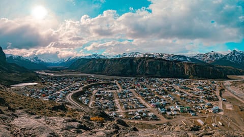 Nearby landmark, Day, Natural landscape, Bird's eye view, City view, Mountain view