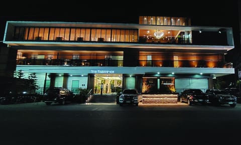 Property building, Night, Parking