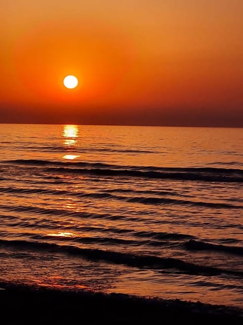 Natural landscape, Beach, Sea view, Sunrise