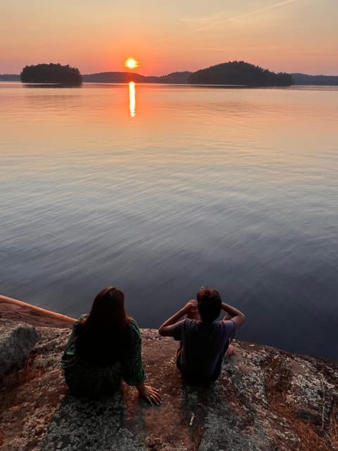 Natural landscape, Lake view, Sunset