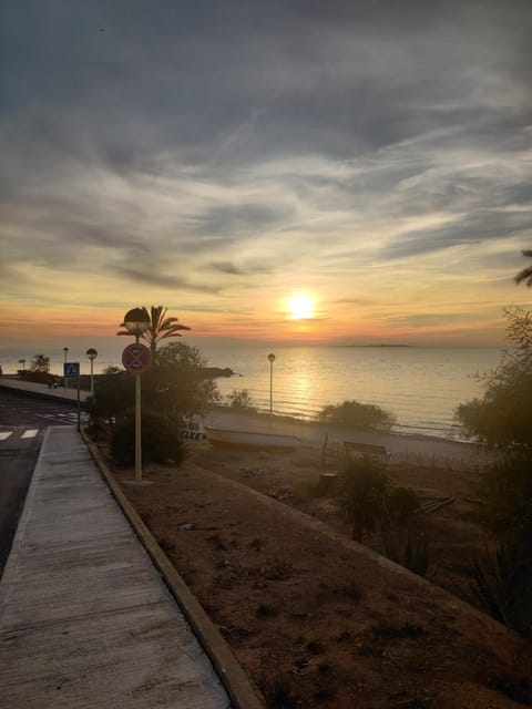 Beach, Sea view, Sunset