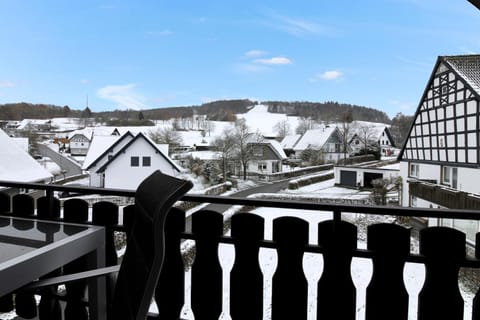 Property building, Day, Natural landscape, Winter, View (from property/room), Balcony/Terrace, Mountain view