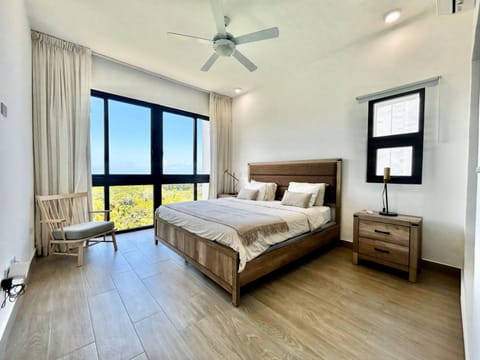 Bed, View (from property/room), Bedroom, Sea view, storage, air conditioner