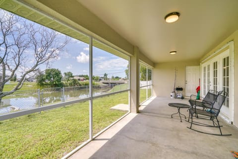 Canal-View Home with Grill in Cape Coral! House in Cape Coral