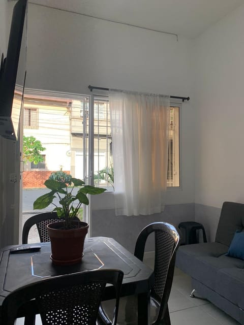 Living room, Dining area, Garden view