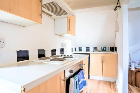 Kitchen or kitchenette, oven, stove