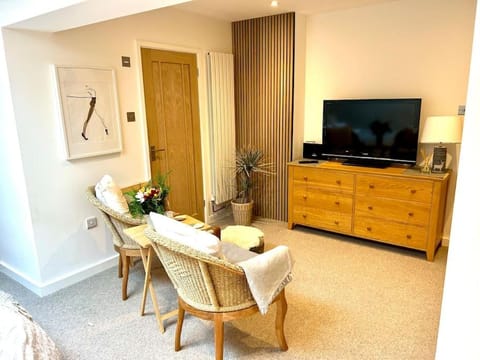 Relaxing private entrance ensuite room with stunning sea view and swimspa Apartment in Ventnor