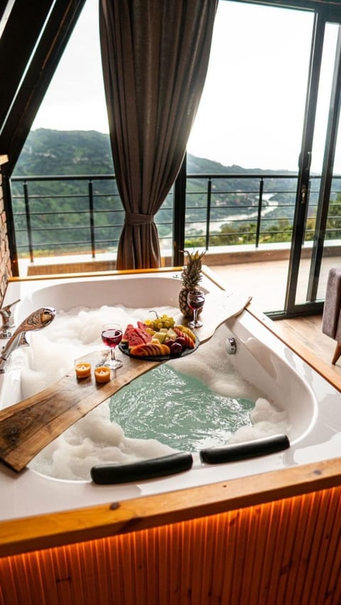 Natural landscape, Hot Tub, Mountain view, Sea view