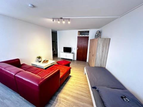 Bed, TV and multimedia, Living room, Photo of the whole room, Seating area, Evening entertainment, Bedroom, wardrobe