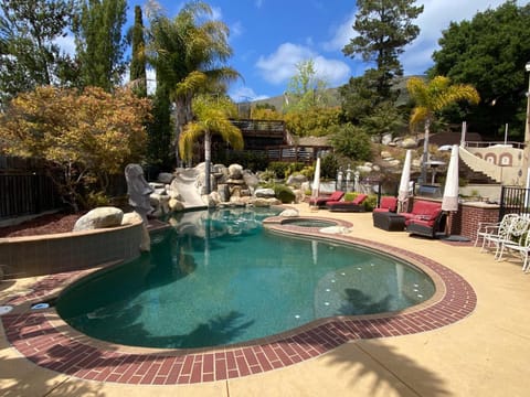 Natural landscape, Pool view, Swimming pool