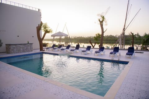 Natural landscape, Pool view, Swimming pool