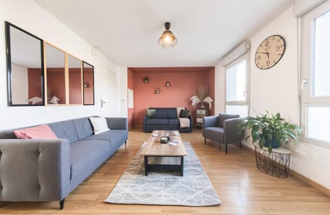 Living room, Seating area, Garden view