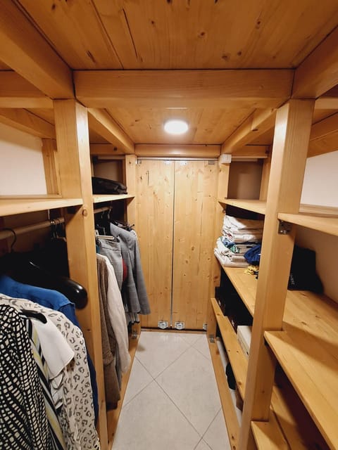 bunk bed, wardrobe