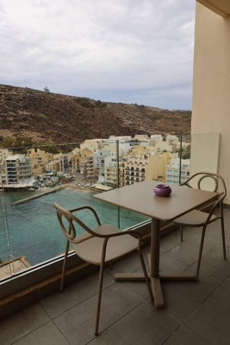 Patio, Day, Natural landscape, View (from property/room), Dining area, City view, Mountain view, Pool view, Sea view