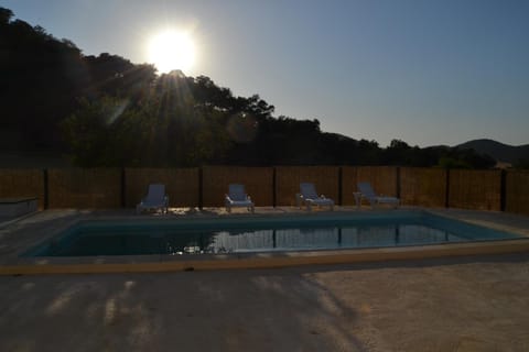 Swimming pool, Swimming pool, Sunset