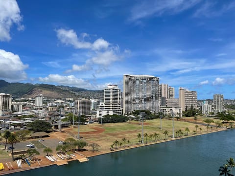 Day, City view, Mountain view