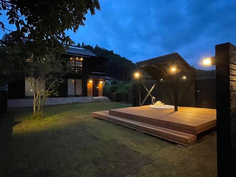 Night, Garden, Garden view