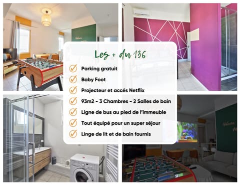 Le 136 - Baby Foot - 6 Personnes Apartment in Nimes