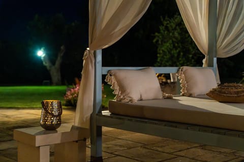 Patio, Night, Garden, Living room, Seating area, Garden view