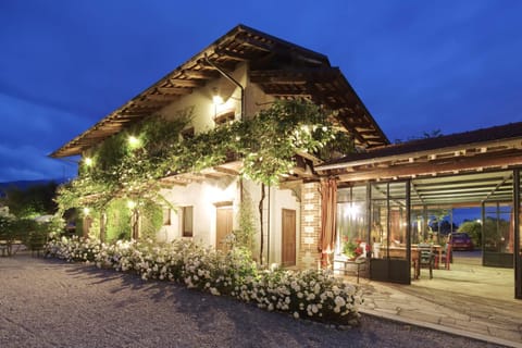 Property building, Night, Garden view