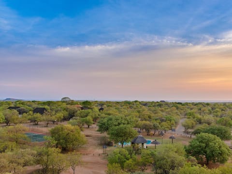 Property building, Natural landscape, Bird's eye view